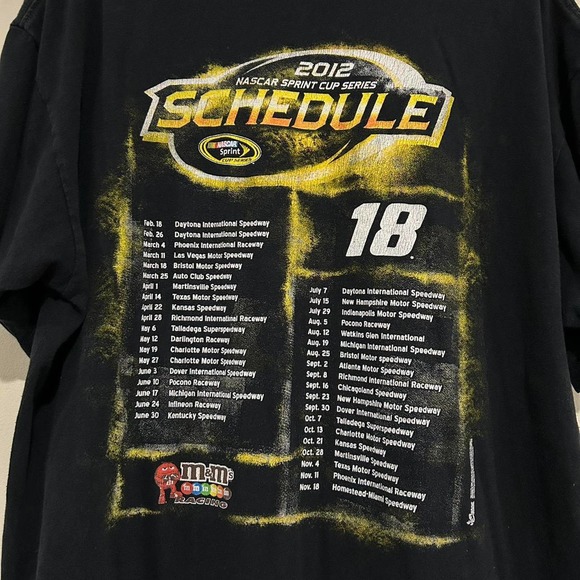 2012 Kyle Busch Nascar Tour Tee Shirt - Picture 4 of 6